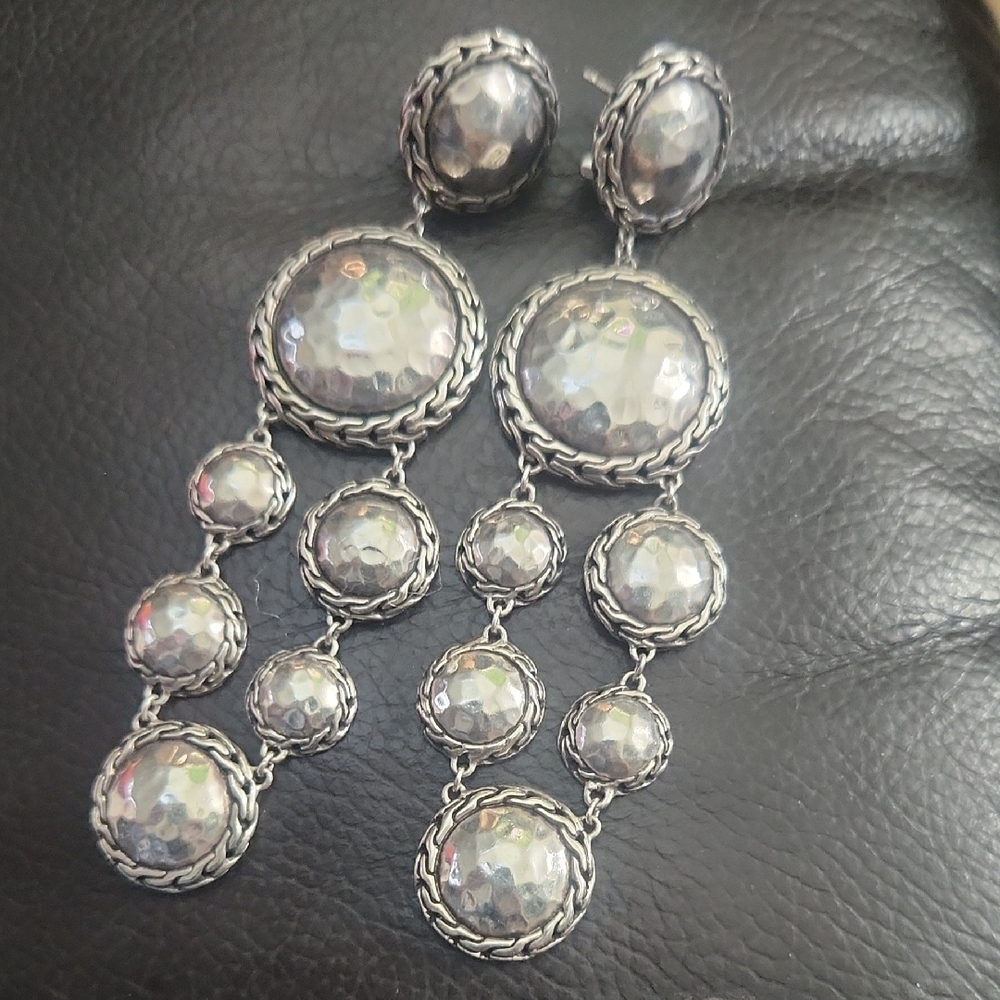 Elegant Silver 925 JH Dangle Earrings PALU